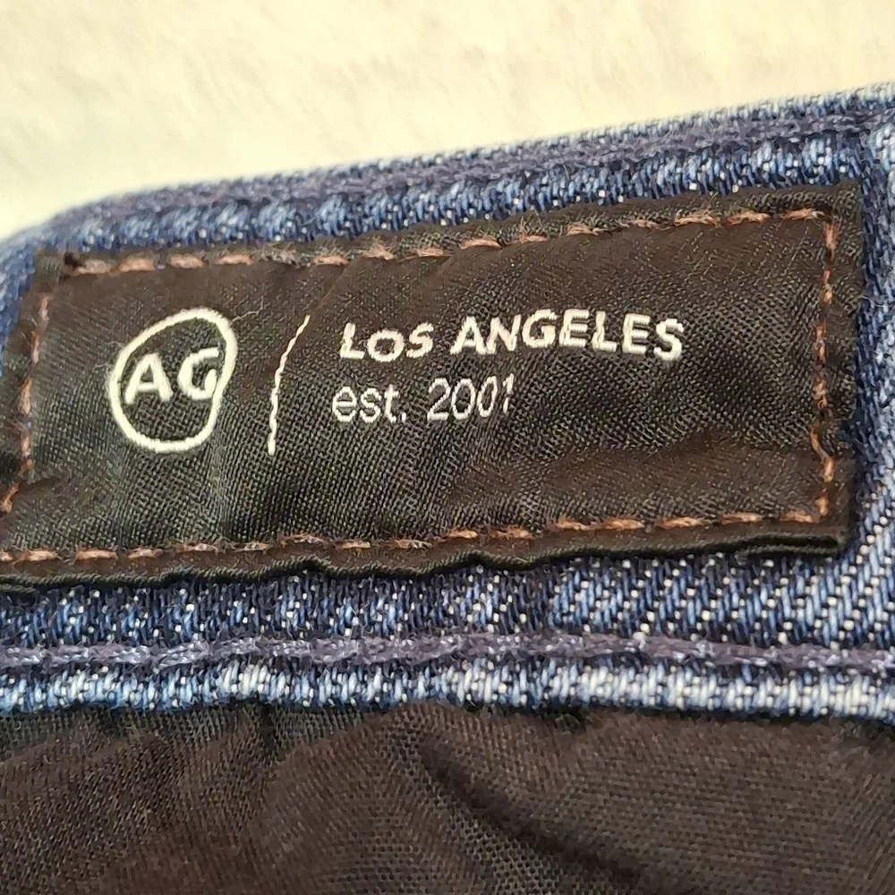 AG Adriano Goldschmied DANEEL High-Rise Wide Leg Crop Denim Jeans Women Size 30 - Picture 2 of 16